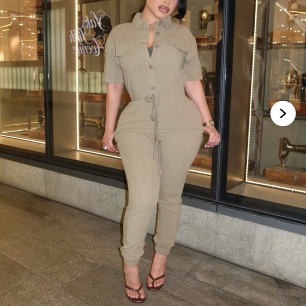 Olive Jumpsuit - Picture 5 of 9